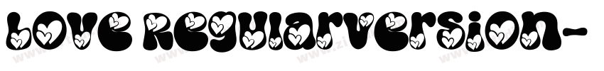 Love RegularVersion字体转换